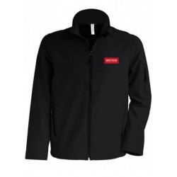 Softshell noir pour homme personnalisé