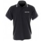 Customised polo shirt dark grey and white for men