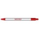 Ballpoint plastic pen white and red