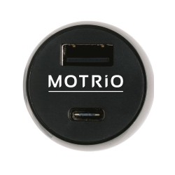 Chargeur de voiture avec type C - noir