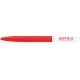 Stylo finition gomme - rouge