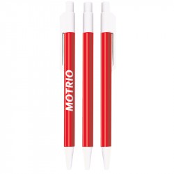 Stylo rétractable corps coloris rouge